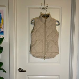 J.Crew Women’s Quilted Vest - Beige
